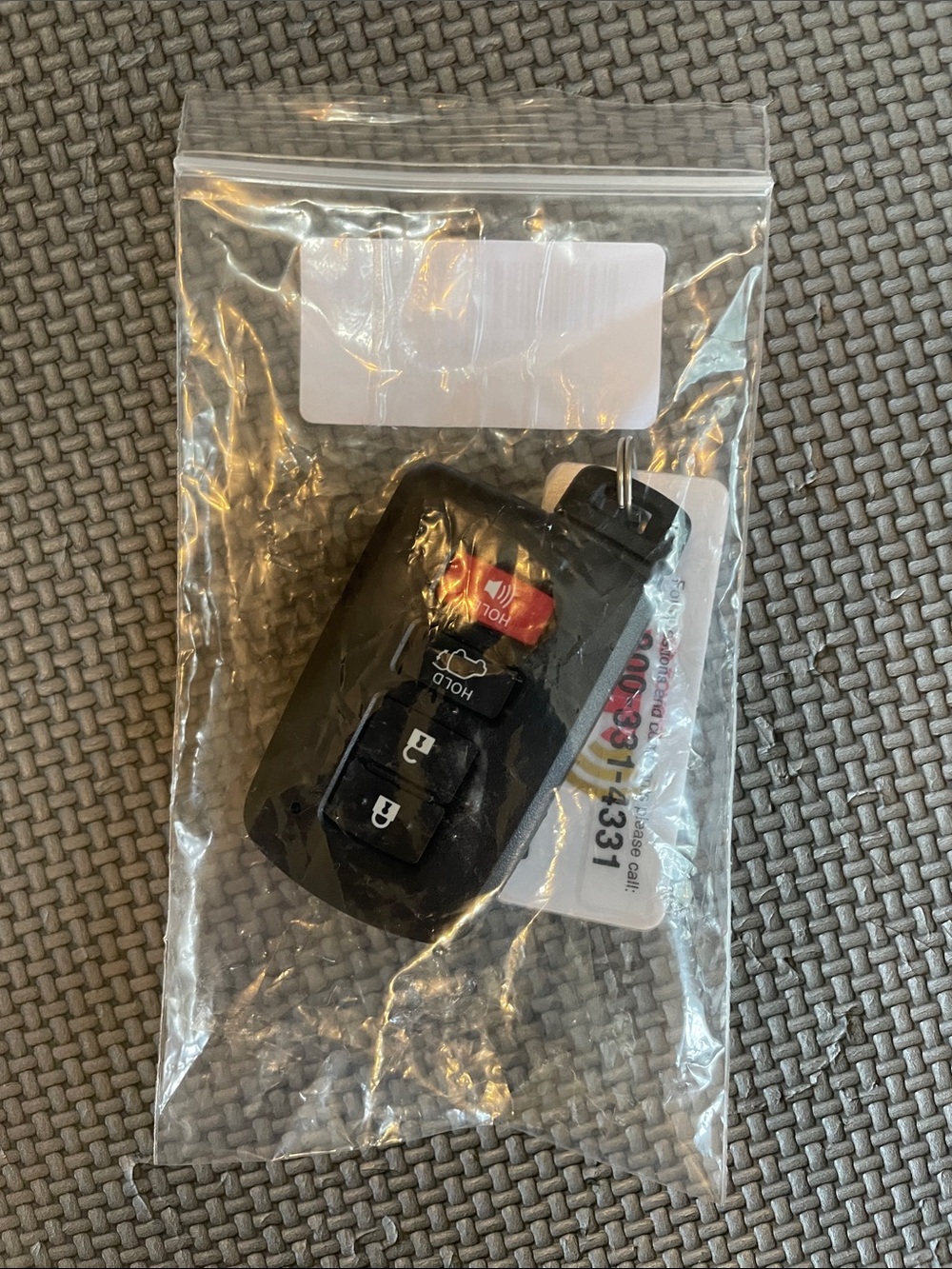 Toyota Highlander 2018 Car Key Fob Remote with Panic and Lock/Unlock